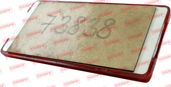 Preview: 73838 Kempf Rückstrahler, rot, eckig, selbstklebend
